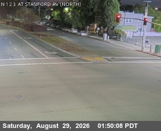 T263N -- SR-123 : AT STANFORD AV Looking North live camera view