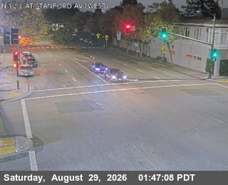 T263W -- SR-123 : AT STANFORD AV Looking West live camera view