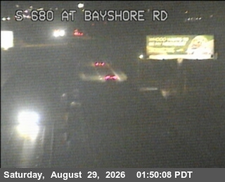 TV802 -- I-680 : AT BAYSHORE RD live camera view