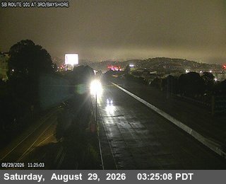 TV379 -- US-101 : AT 3RD BAYSHORE live camera view
