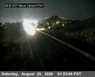 TV186 -- I-80 : AT WOF MANUEL CAMPOS PKWY live camera view
