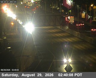 TV419 -- US-101 : AT 3RD ST live camera view