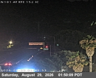 TV933 -- US-101 : AT RTE 152 IC live camera view