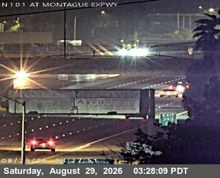 TVC23 -- US-101 : AT MONTAGUE EXPWY live camera view