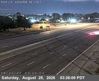 TVC25 -- US-101 : AT FAIR OAKS AVE live camera view