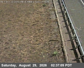 TVC64 -- US-101 : AT COYOTE CREEK GOLF DR live camera view