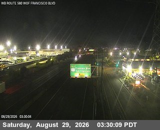 TVE79 -- I-580 : AT WOF FRANCISCO BLVD live camera view