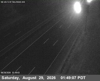 TV168 -- US-101 : AT NOF W RAILROAD AV live camera view