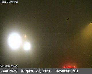 TV129 -- US-101 : AT BAKER AVE live camera view