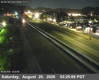 TVE81 -- US-101 : AT JNO GREENBRAE PED OC live camera view