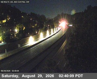 TVE84 -- US-101 : AT JNO CENTRAL SRF live camera view