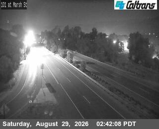 US-101 : Marsh Street live camera view