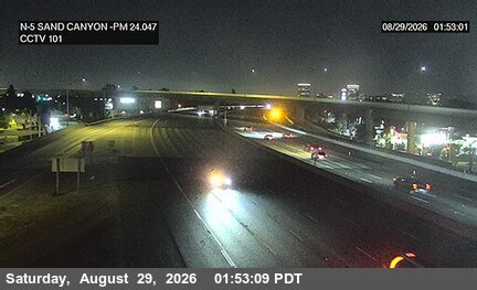I-5 : (101) Sand Canyon live camera view