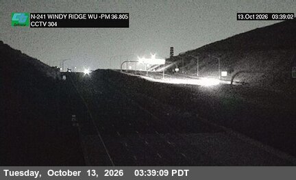 SR-241 : (304) 1200 Meters North of Windy Ridge Wu Toll Plaza live camera view