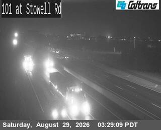 US-101 : Stowell Rd live camera view