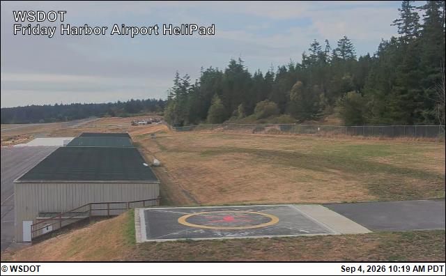 Friday Harbor Airport Helipad live camera view
