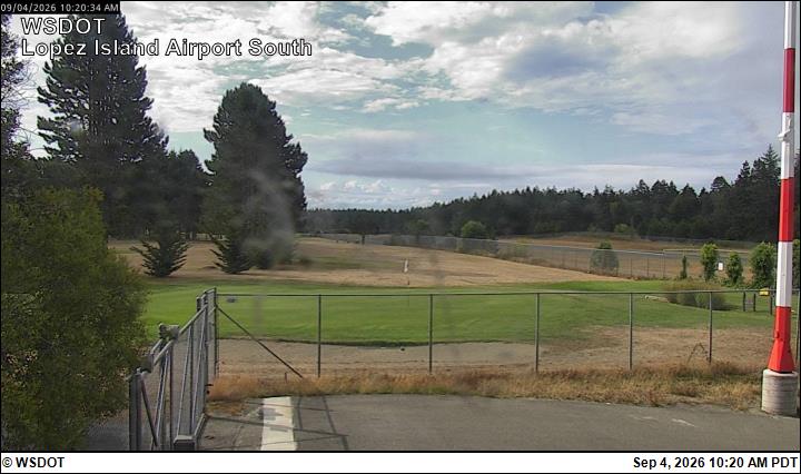 Lopez Island Airport South live camera view