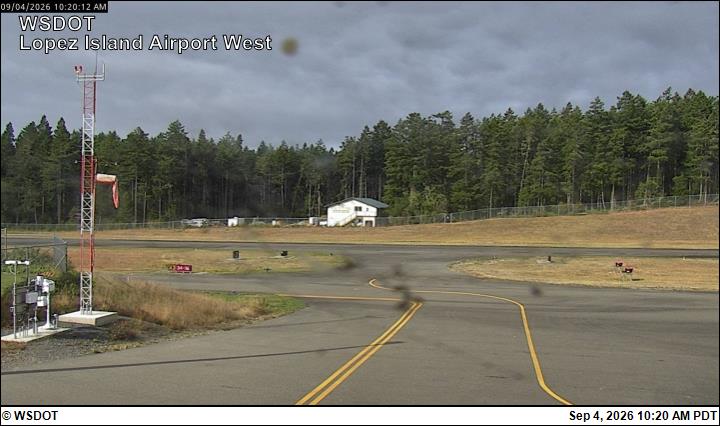 Lopez Island Airport West live camera view