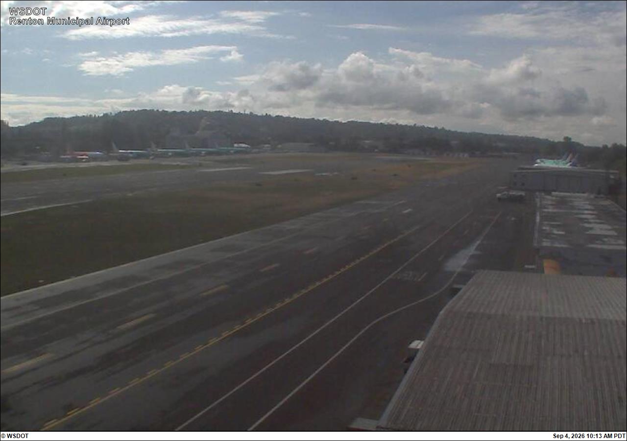 Renton Municipal Airport live camera view