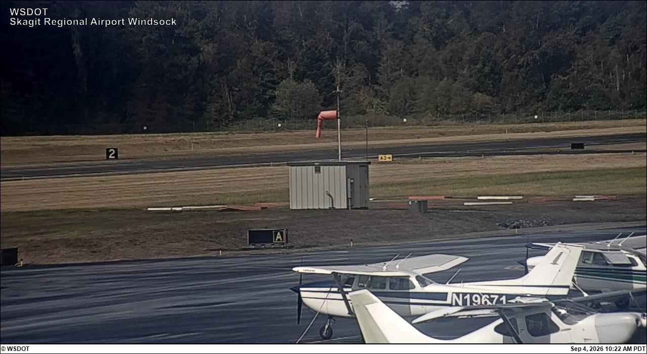 Skagit Regional Airport Windsock live camera view