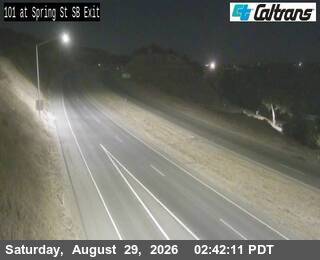 US-101 : Spring Street Southbound Exit live camera view