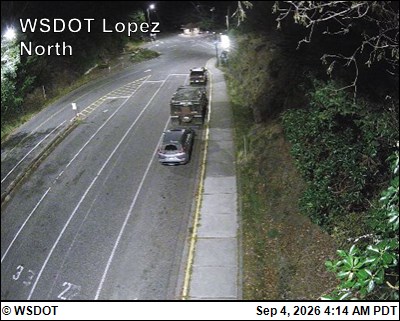 WSF Lopez Ferry Holding Looking North live camera view