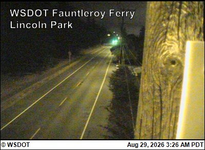 WSF Fauntleroy Lincoln Park looking North live camera view