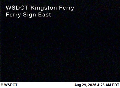 WSF Kingston Ferry Sign East live camera view