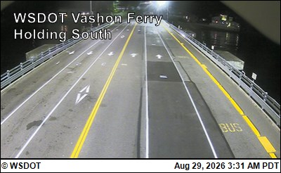 WSF Vashon Ferry Holding (South) live camera view