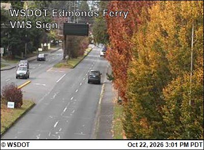 WSF Edmonds VMS Sign live camera view