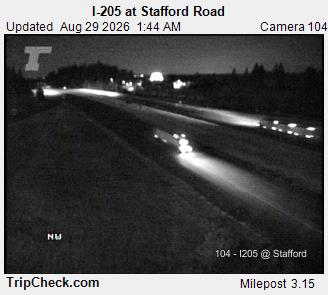 I-205 at Stafford Rd. live camera view