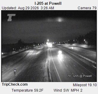 I-205 at Powell live camera view