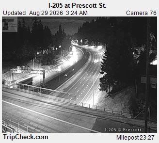 I-205 at Prescott St. live camera view