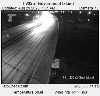 I-205 at Government Island live camera view
