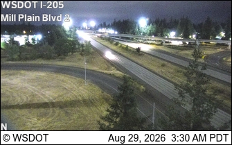 I-205 at MP 28.3: Mill Plain Blvd Camera 2 live camera view