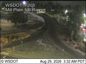 I-205 at MP 28.4: Mill Plain Interchange live camera view