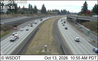 I-205 at MP 29.3: 18th St live camera view