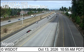I-205 at MP 28.6: Millplain Ramp Meter NB live camera view
