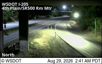 I-205 at MP 31.1: SR 500 / 4th Plain Ramp Meter live camera view