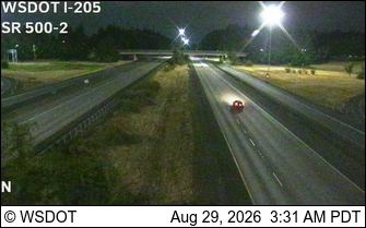 I-205 at MP 30.9: SR 500 Camera 2 live camera view