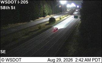 I-205 at MP 31.5: 58th St live camera view