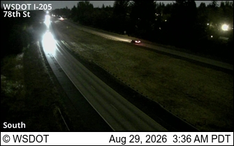 I-205 at MP 32.6: 78th St live camera view