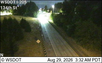 I-205 at MP 36.8: 134th St live camera view