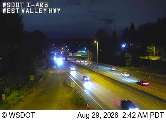 I-405 at MP 0.8: West Valley Hwy (SR 181) live camera view