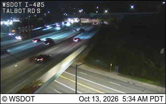 I-405 at MP 2.7: Talbot Rd S live camera view