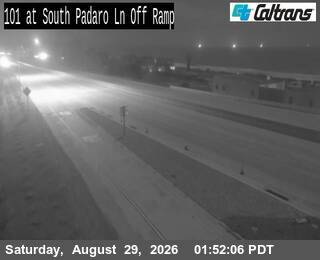 US101- South Padaro Lane Off Ramp live camera view