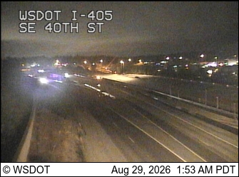 I-405 at MP 10.6: SE 40th St live camera view