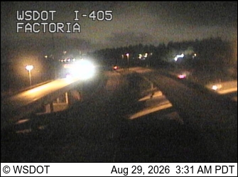 I-405 at MP 11: I-90 Interchange (Factoria) live camera view