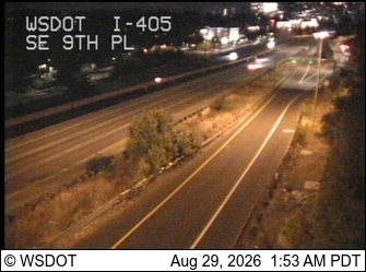 I-405 at MP 12.6: SE 9th Pl live camera view
