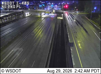 I-405 @ MP 13.5: NE 2nd Pl live camera view